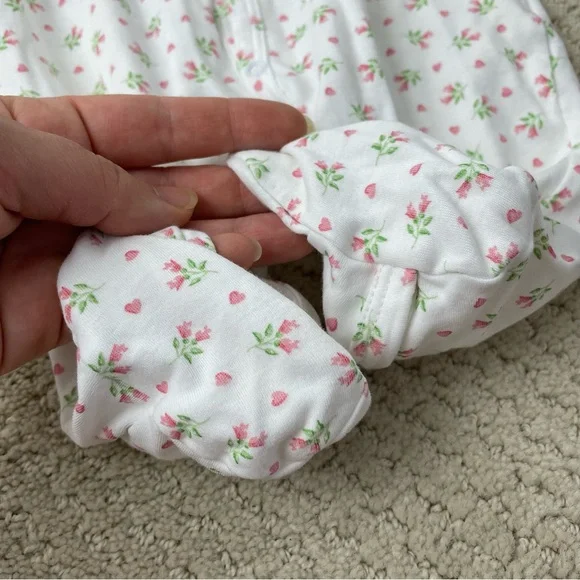 Kissy Kissy Floral Print Footie 3-6 Months